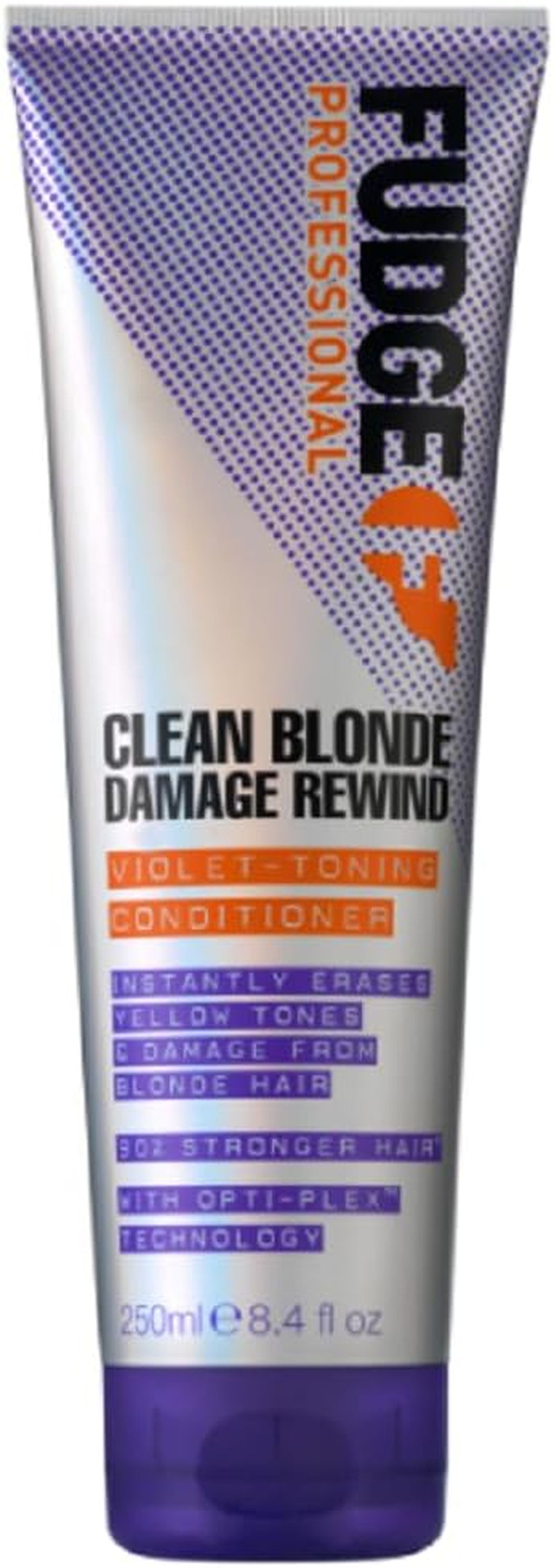 Professional Clean Blonde Damage Rewind Conditioner, Intense Purple Toning for Blonde Hair, Bond Repair Technology, Sulfate Free, 250 Ml