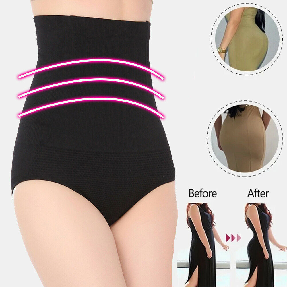 Womens Magic High Waist Slimming Underwear Knickers Briefs Firm Tummy Control