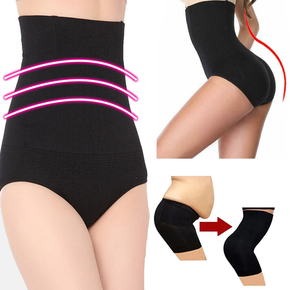 Womens Magic High Waist Slimming Knickers Briefs Firm Tummy Control Underwear UK