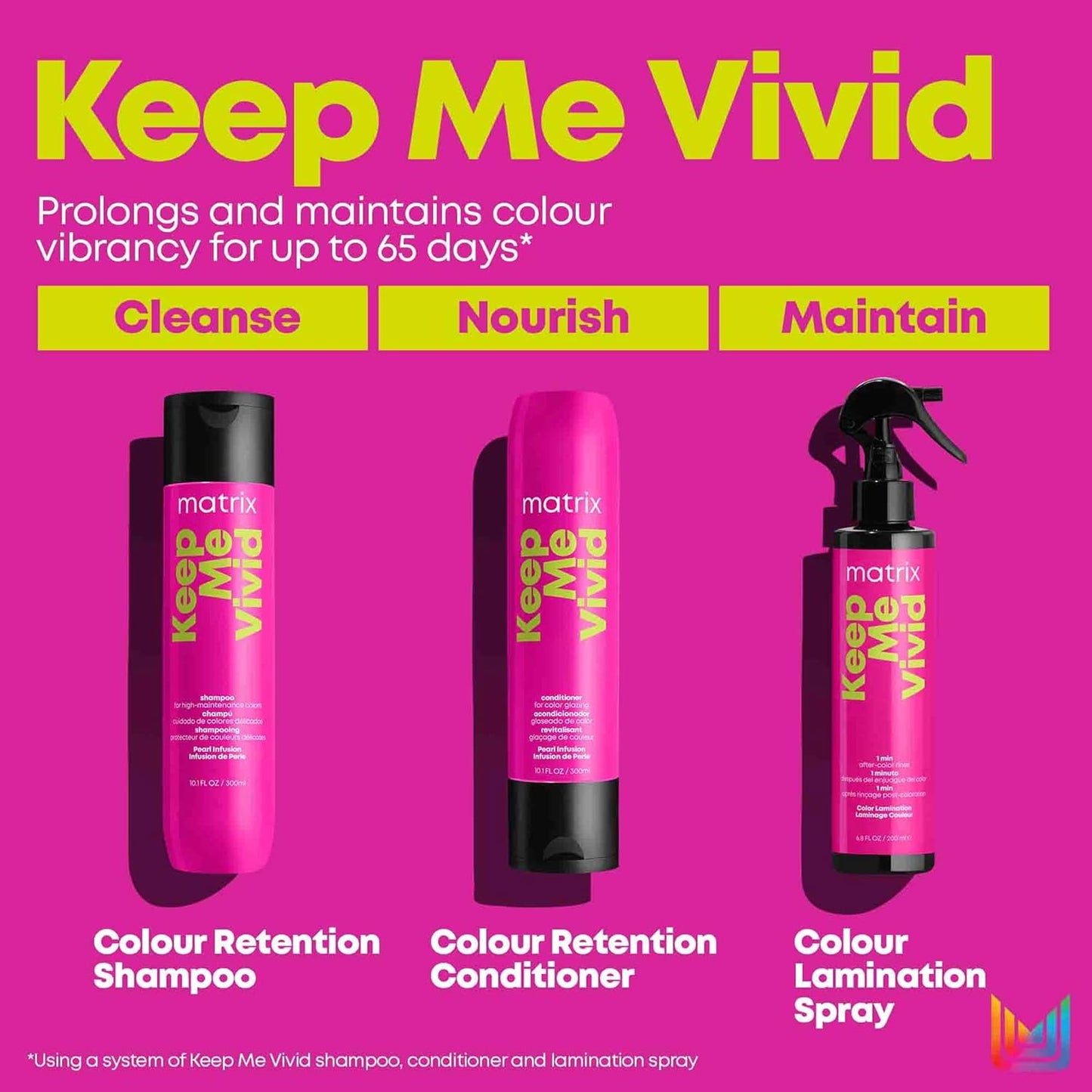 | Keep Me Vivid | Cleansing Shampoo to Protect Fast-Fading Colour for Colour Treated Hair, Total Results