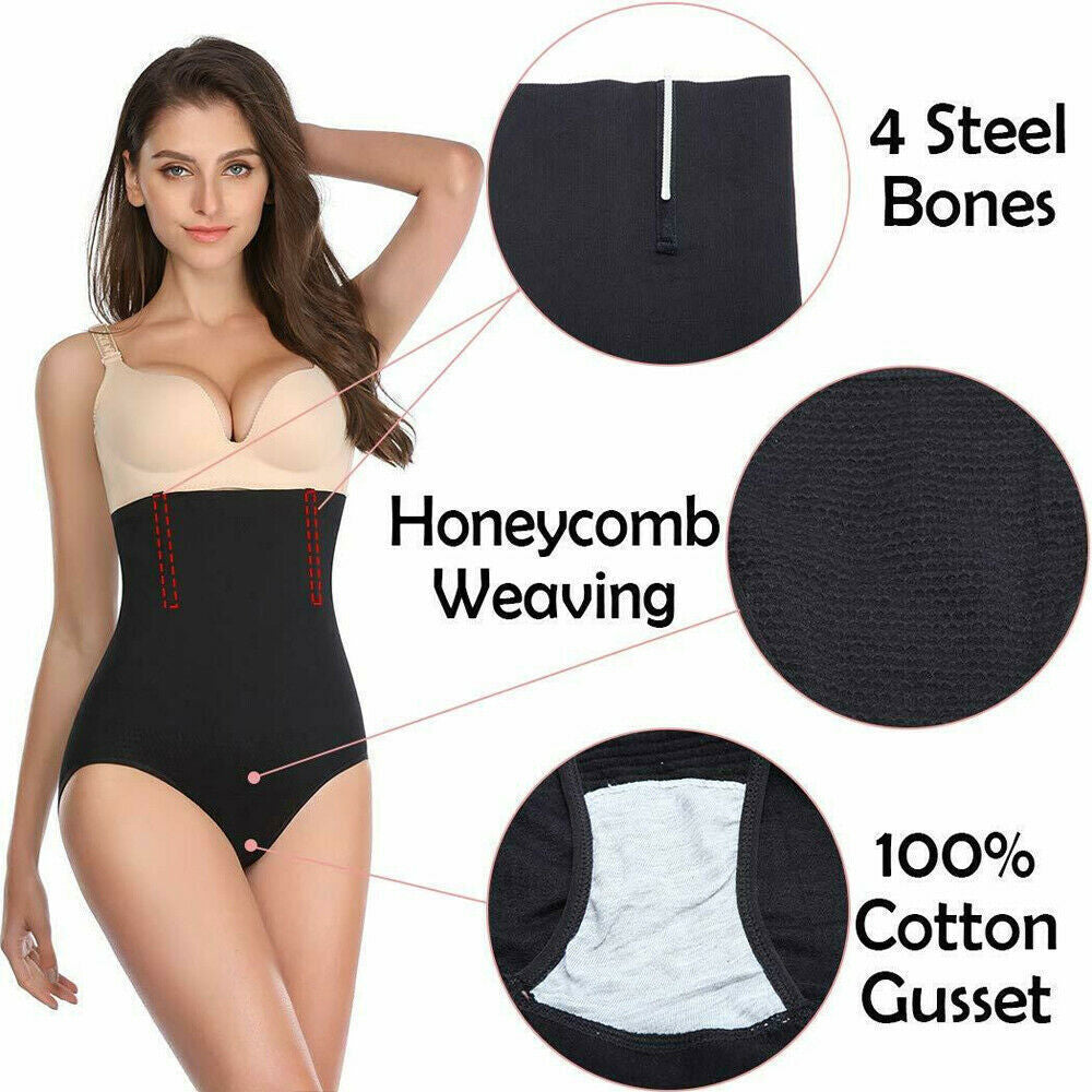 Womens Magic High Waist Slimming Underwear Knickers Briefs Firm Tummy Control