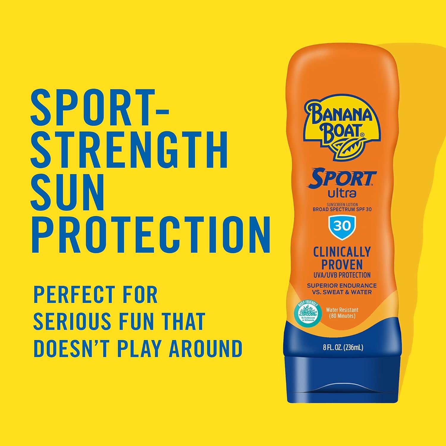 Sport Performance Lotion Sunscreens with Powerstay Technology SPF 30, 8 Ounces by