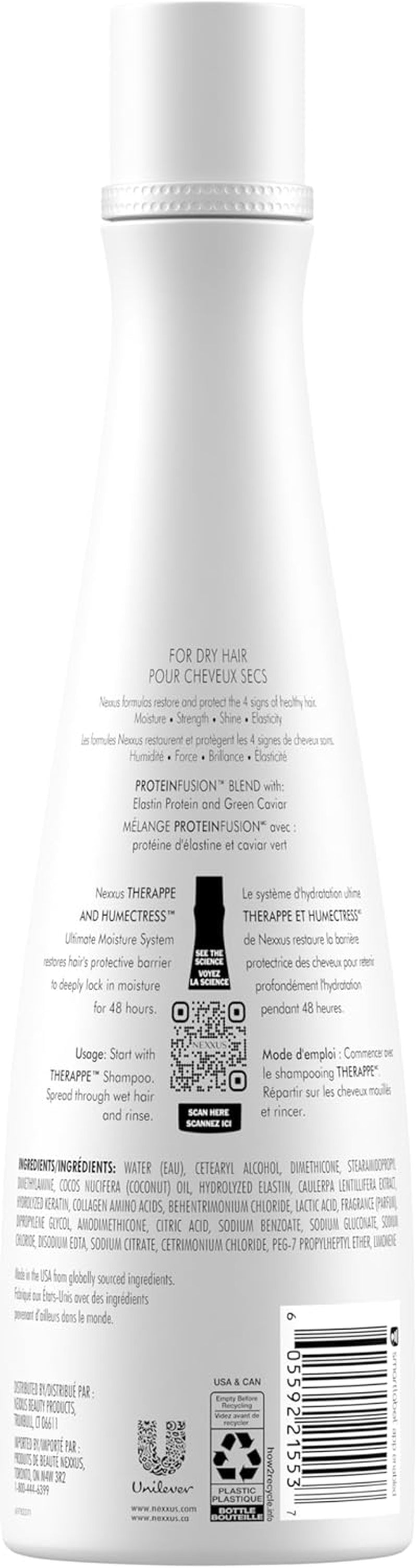 Humectress Conditioner for Dry Hair Ultimate Moisture with Caviar & Protein Complex 13.5 Oz