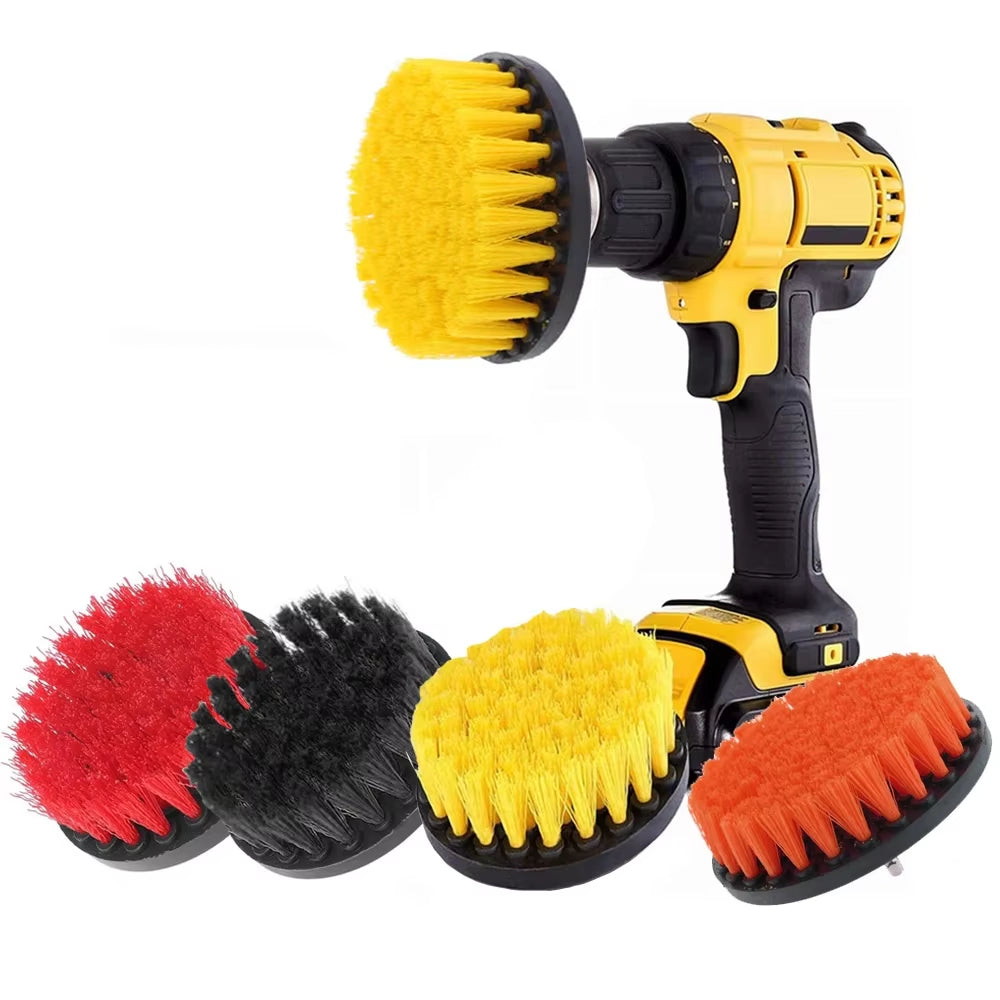 Electric Drill Brush Cleaner Kit for Cleaning Carpet Leather Glass Car Tires Upholstery Sofa Wooden Furniture Car Wash