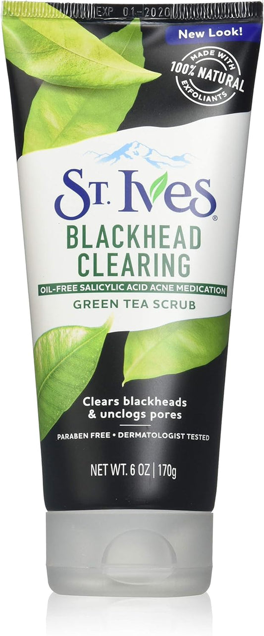 Blackhead Clearing Face Scrub Green Tea 6 Oz(Pack of 3)