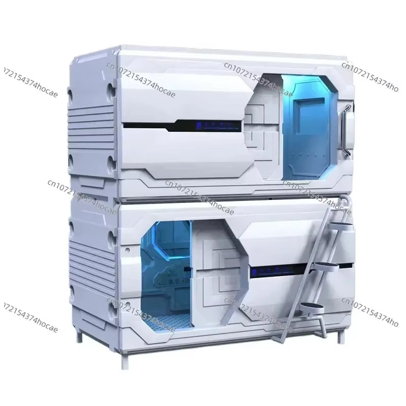 Customized Space Cabin Bed Sleep Cabin Hotel Apartment Dormitory Bed Capsule Hotel Bed Double Deck School Bed