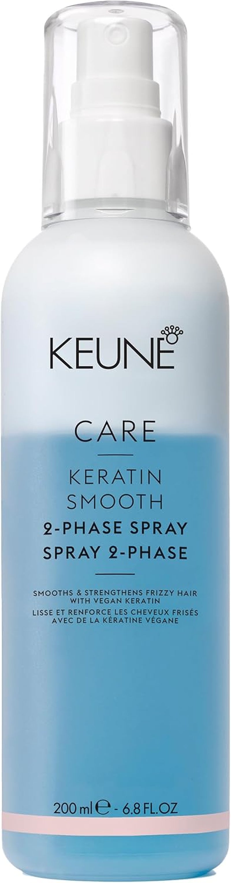 Care Line Keratin Smooth 2 Phase Spray - Biphasic Moisturizing Anti-Frizz Spray 200 Ml