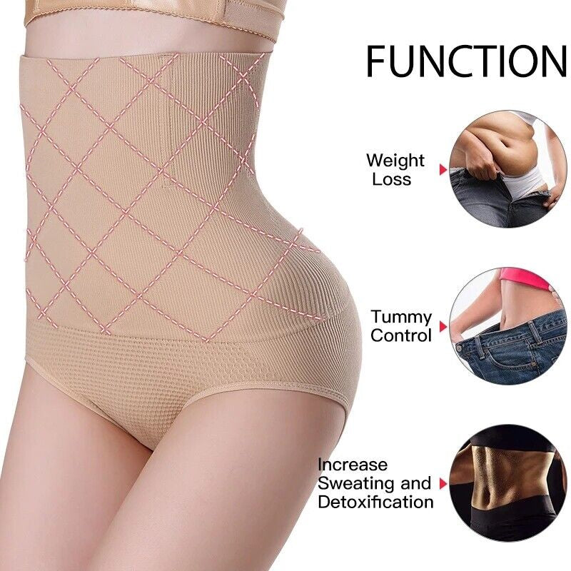 Womens Magic High Waist Slimming Underwear Knickers Briefs Firm Tummy Control