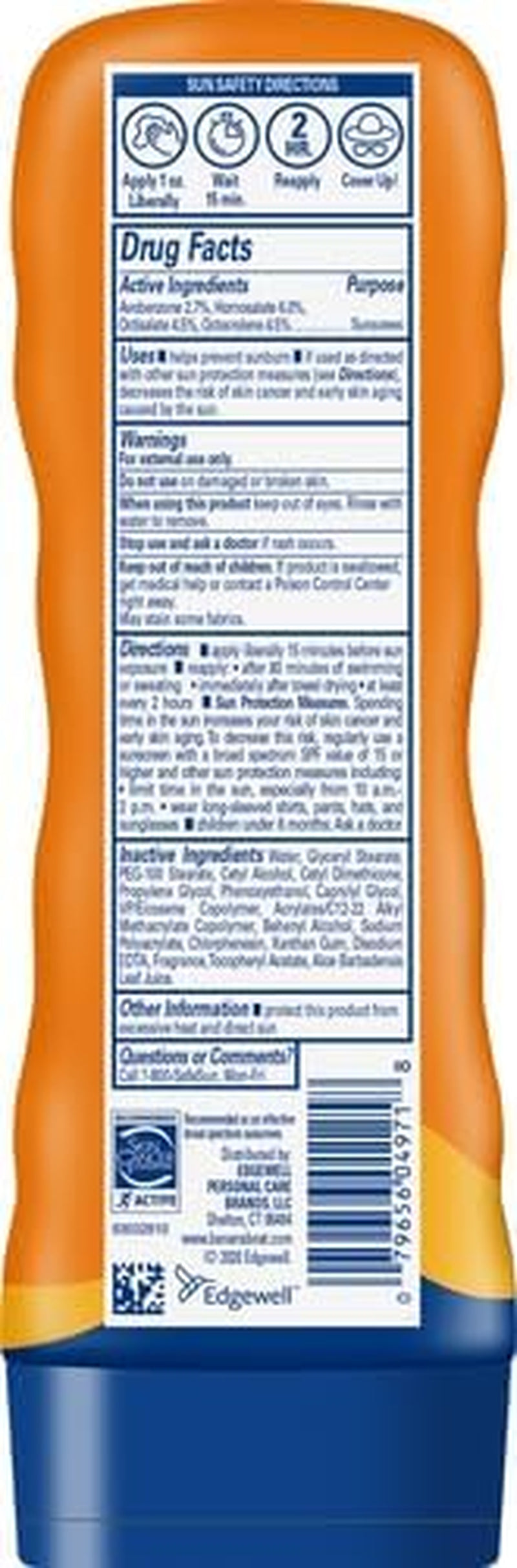 Sport Performance Lotion Sunscreens with Powerstay Technology SPF 30, 8 Ounces by