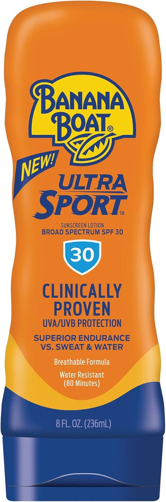 Sport Performance Lotion Sunscreens with Powerstay Technology SPF 30, 8 Ounces by