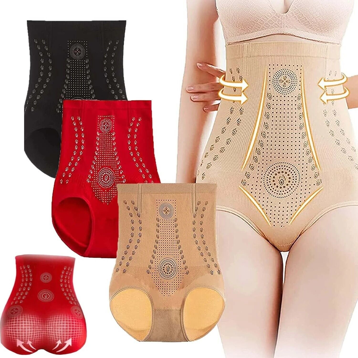 Women High Waist Slimming Tummy Control Knickers Body Shaper Briefs Underwear