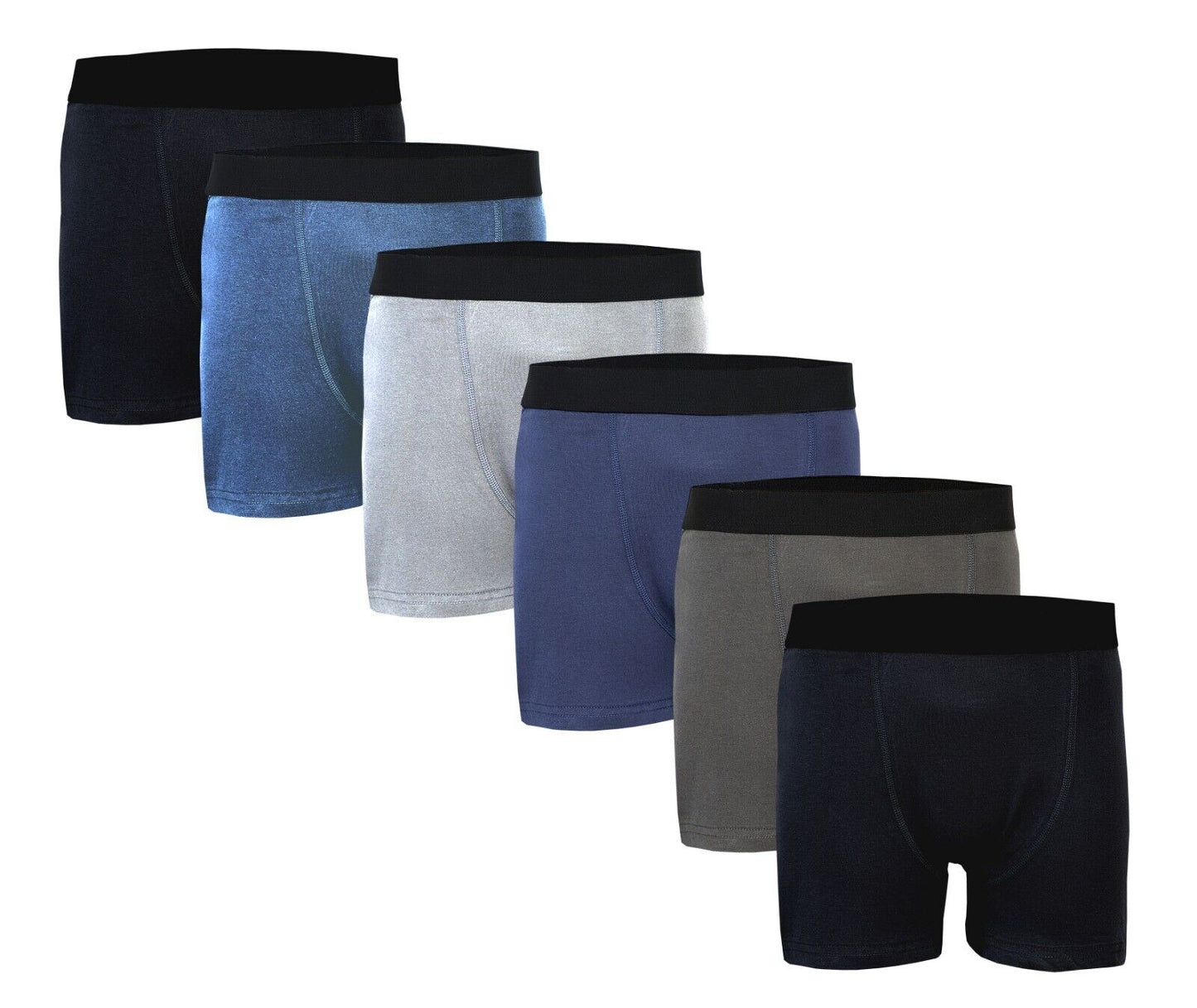 Premium 100% Egyptian Cotton Mens Boxer Shorts Underwear Trunks Multi Pack