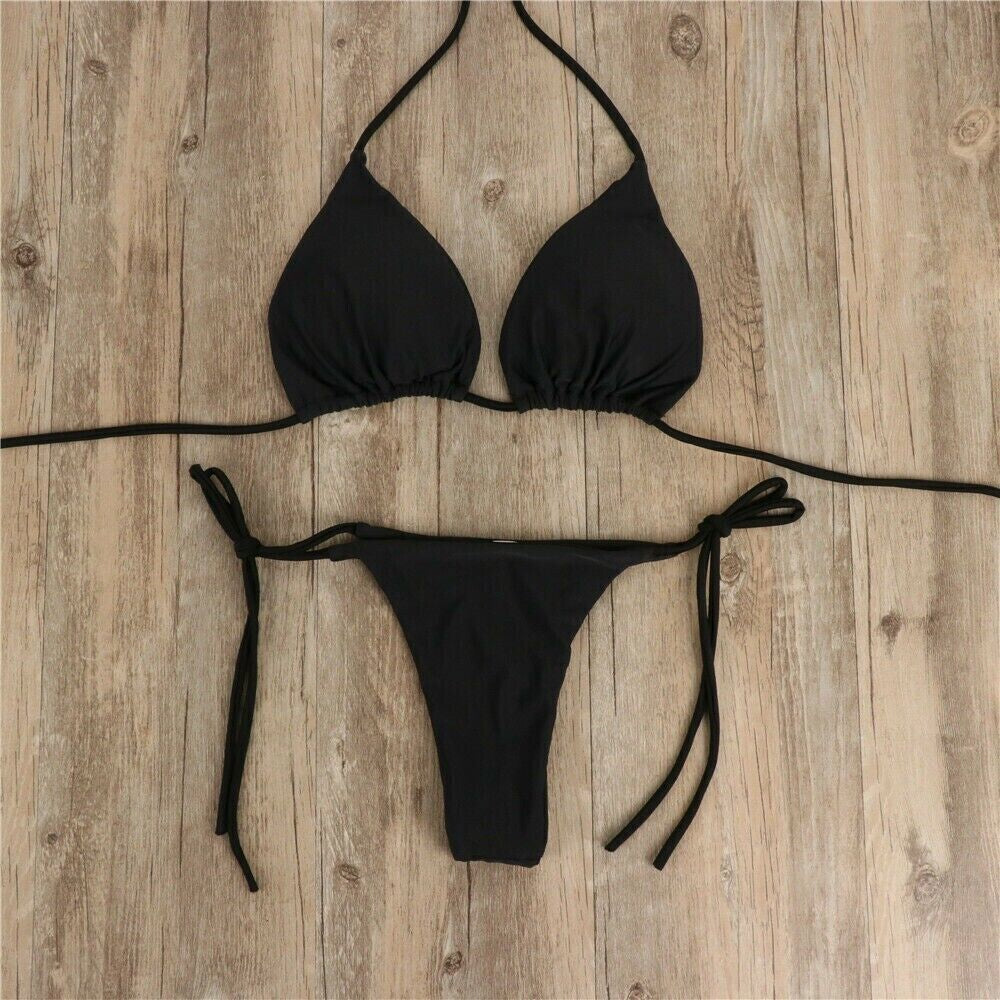 2Pcs/Set Women Push-Up Bikini Set Swimwear Bra Bandage Swimsuit Bathing Suit