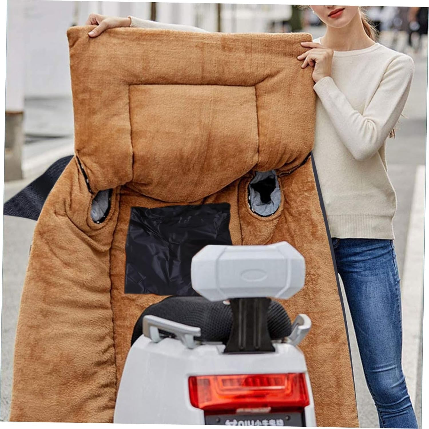 Rug Warm Comforter Windproof Quilt Riding for Motorcycle Wind Cover Riding Motorcyle Leg Blanket Motorcycle Knee Pads Motorbike Leg Apron Knee Blanket Pvc Lap Rug Blanket