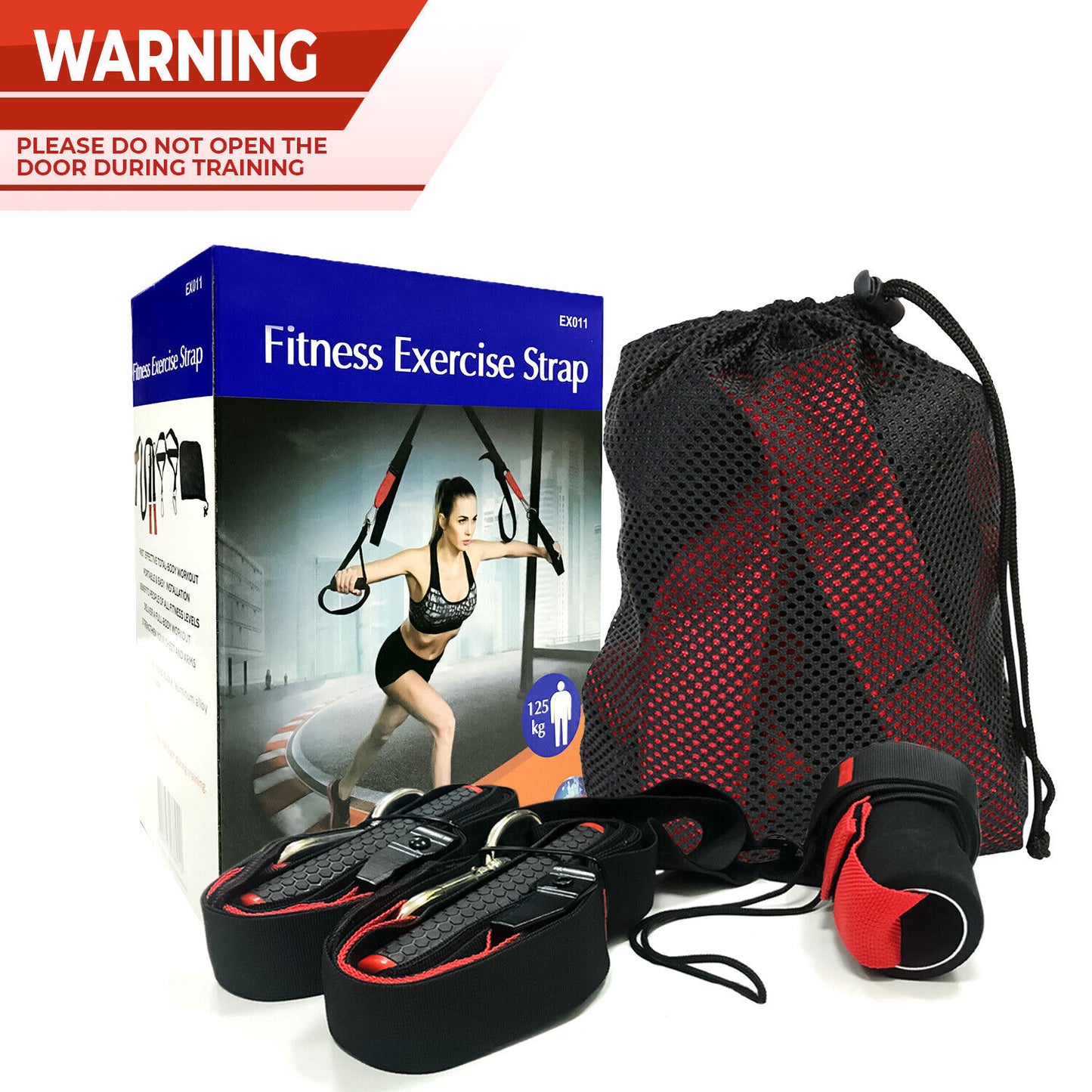 Fitness Exercise Suspension Strap Home Gym Sports Total Body Workout Training