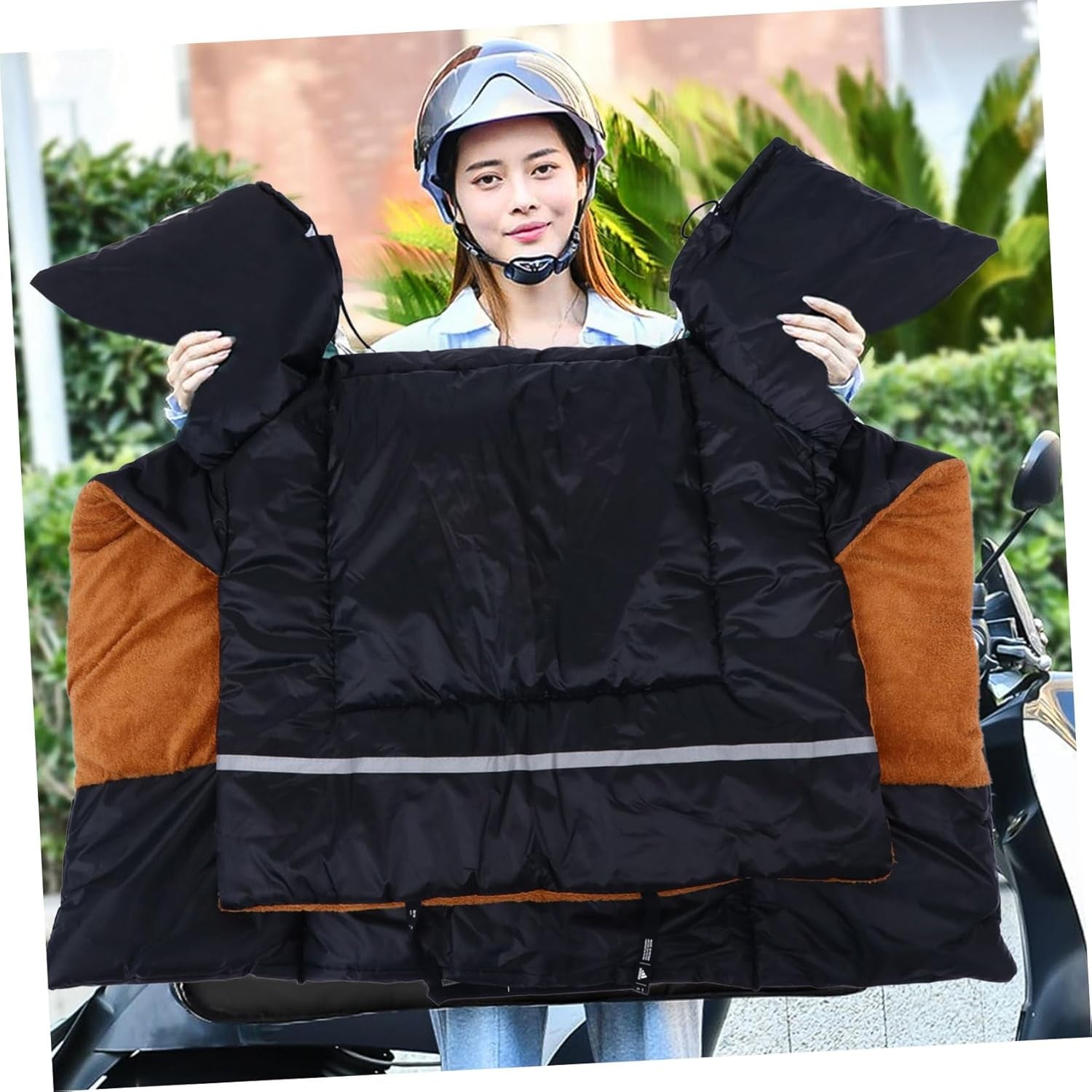 Rug Warm Comforter Windproof Quilt Riding for Motorcycle Wind Cover Riding Motorcyle Leg Blanket Motorcycle Knee Pads Motorbike Leg Apron Knee Blanket Pvc Lap Rug Blanket