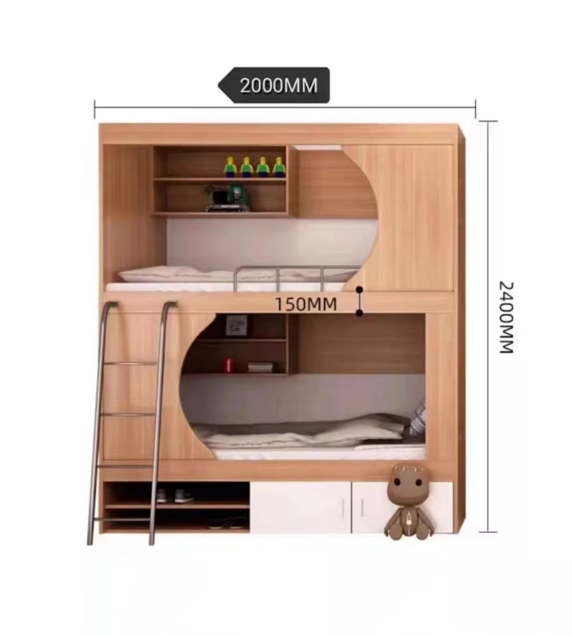 Designed Hotel Capsule Bed, Bedroom Furniture, School Bed Beds Double School Bed Set