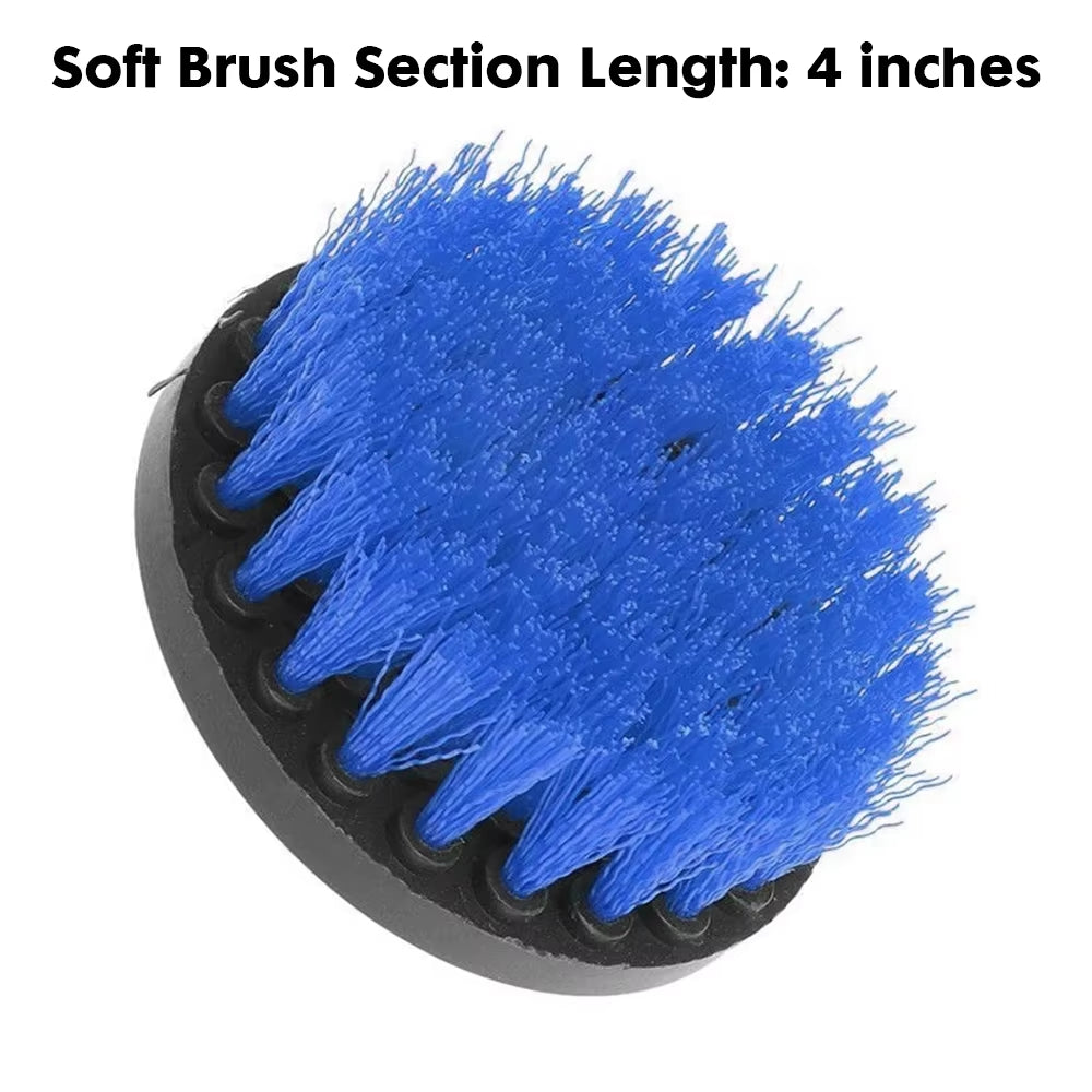 Electric Drill Brush Cleaner Kit for Cleaning Carpet Leather Glass Car Tires Upholstery Sofa Wooden Furniture Car Wash